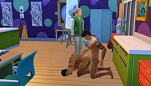 Does owen watch jake get fucked by professor in sims?