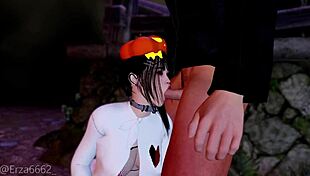 Little whore sucks big cock in 3d animation hentai.