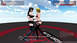 Kinky Fight Club - T1r24 - Tiffany Ambrosia Vs Julia
