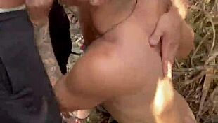 Orgy breaks loose with the famous ones outdoors on engenheiro goulart trail with several well-endowed young guys