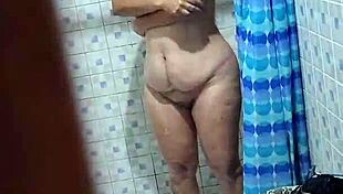 Wow, check out this curvy Venezuelan neighbor in the shower! Hidden cam catches every wet detail!