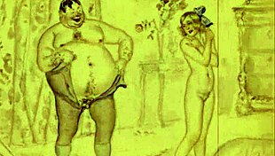 Artists create vintage erotic drawings in antique anime style