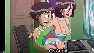 Mother-in-law catches me masturbating intensely