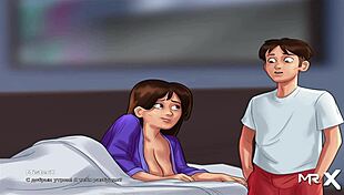 Summertimesaga mature takes intense pussy creampie in episode 2 13