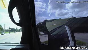 Julz Gotti, a Latina beauty with an amazing ass, gives a great blowjob and rides a big cock in public