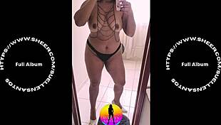 Latina Fitness Model Masturbates After Workout