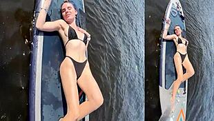 Bikini Babe's Paddle Board Date Turns Steamy