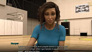 3D animated porn with an assistant coach and a tight ass