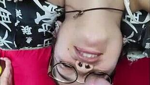 WHITE WOLF FUCKS DEEP IN SUBMISSIVE TEEN'S THROAT!!