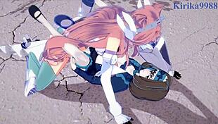 garie taman and maria cadenzavna eve and micha jawkan intense futanari sex - symphogear hentai