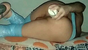 Sofi Black Sexy Slut Stretches Ass With Big Toy