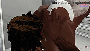 Mae and Step-Brother Moriah in Shower Early Morning