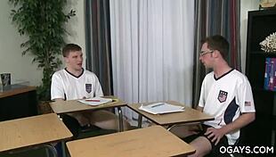 Gay Students Fuck While Teacher Away