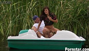 gorgeous babe dru berrymore enjoys outdoors