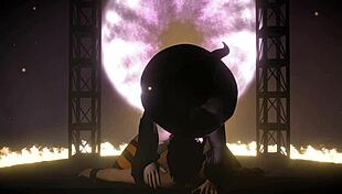 Esmeralda, the sexy cougar witch, flaunts her big tits and curvy ass!