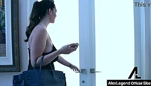 she's the roommies date alex legend cums on alison tylers tits