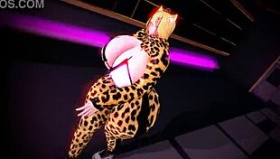 Kiki walks with huge tits in cute outfit