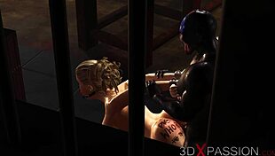 Holy! Sexy Ball-Gagged Blonde Takes BBC Deep in Basement Anal!