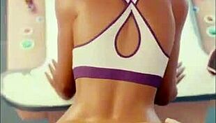 Overwatch Sombra in brand new bitch hentai clip