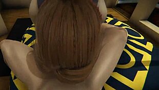 Jessie Rasberry's POV cowgirl and missionary scenes in Final Fantasy VII hentai lead to intense cumshot