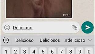 my unfaithful sister-in-law's whore shares everything on whatsapp, caught in the act