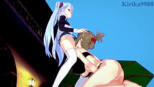 sagiri, chitose, and ruri engage in intense lesbian play in this hentai crossover.