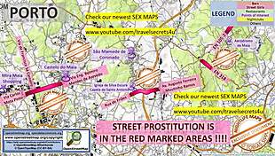 porto portugal street map for massage parlours brothels and prostitutes