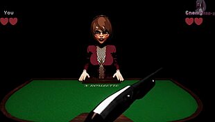 I-I watched the huge blowbang with squirting in this 3D cartoon game!