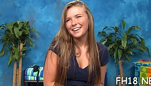 Hot eighteen girl gets nuru massage