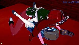 Intense futanari sex with Garie and Maria in 3D