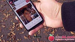 Weird-Looking German Granny Rubina Takes Huge Cock In Public!