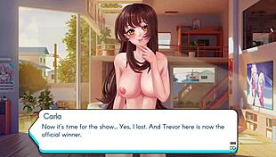 Gamer Girl Carla Plays With Huge Tits In 3D