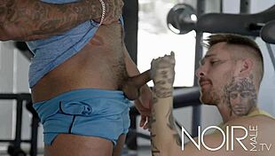 they caught me banging that big black guy right there in the gym locker room