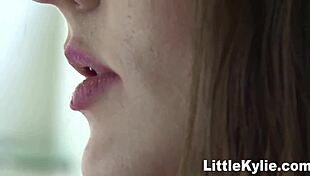 Cute Teen Kylie Masturbates Close Up