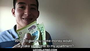 Hunky latin males daring bareback reality sex for cash 😏