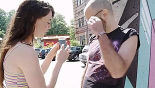 Feeling intense emotions during deep strap-on penetration and orgasm