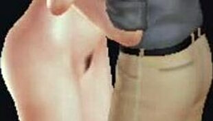 In this hentai, the guy gets fucked by a big boob chick in 3D anime style.