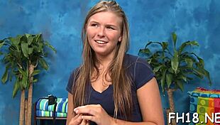 Hot eighteen girl gets nuru massage