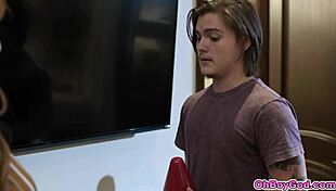 Stepmom Lauren Phillips teaches stepson Tyler Cruise wholesome sex lessons with blowjob and deepthroat