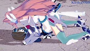 garie taman and maria cadenzavna eve and micha jawkan intense futanari sex - symphogear hentai