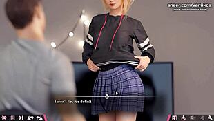 double homework hot 18yo blonde rides big cock in dorm