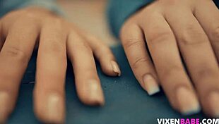 In the church, shaved lesbian girls explore their secret desires with licking and scissoring