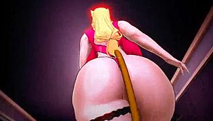 Kiki walks with huge tits in cute outfit