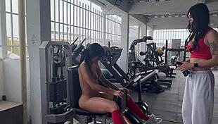 Naked Exercise With Transgender Girl May Hernandez Outdoors