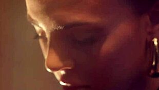 Lumi the domme gags and suspends naughty sub Vanessa in scissoring and cunilingus