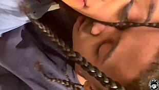 busty stepmom feels horny letting lil d ride her pussy while dad's away. she moans during the blowjob.