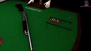 I-I watched the huge blowbang with squirting in this 3D cartoon game!