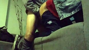 He got a blowjob and fucked on the sofa