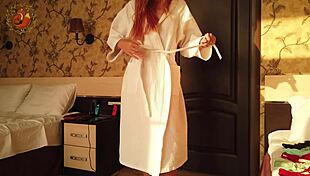 Redhead Foxy Tries On Panties In Holiday Romance POV Scene