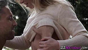 Blonde Babe Sucks Huge Cock Hard!